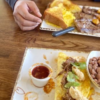 Madres Brunch - Birria omelette, steak + potatoes, toast, hot chocolate - Breakfast & Brunch Near Me - Placentia, California Madres Brunch - Birria omelette, steak + potatoes, toast, hot chocolate - Breakfast & Brunch Near Me - Placentia, California