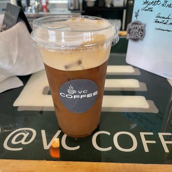 VC Coffee - Brown sugar shaken espresso with toasted marshmallow cold foam - Coffee & Tea Near Me - Hiawassee, Georgia