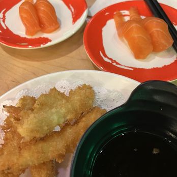 Kaizen Revolving Sushi - Salmon and shrimp - Sushi Bars Near Me - Las Vegas, Nevada