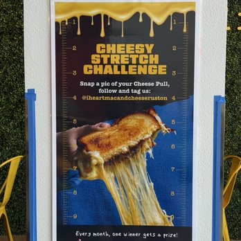 I Heart Mac & Cheese - Cheesy stretch challenge! Their Instagram is Iheartmacandcheeseruston - Fast Food Near Me - Tacoma, Washington I Heart Mac & Cheese - Cheesy stretch challenge! Their Instagram is Iheartmacandcheeseruston - Fast Food Near Me - Tacoma, Washington