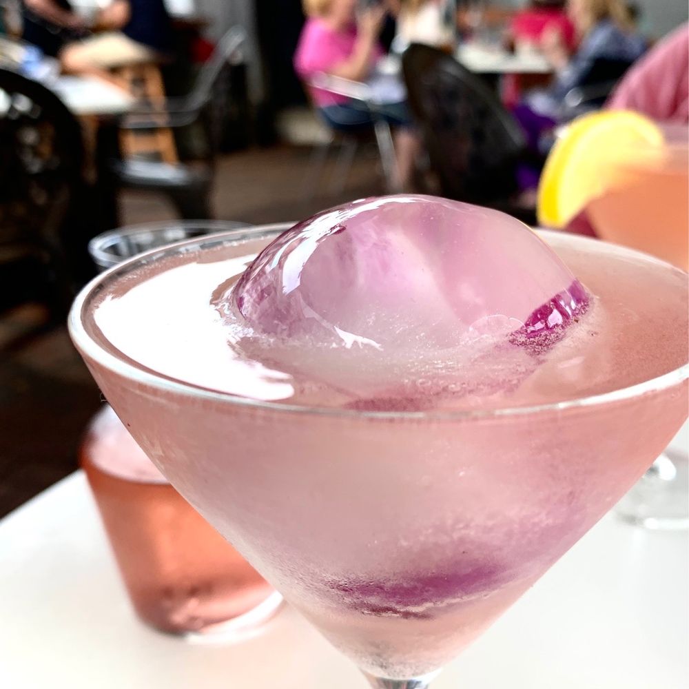 Brix Brine - Flower Bomb: ('Bog 2.0') Cranberry Shrub+Vodka+ Sparking Rosé+Orchid Orb)- Muvvafucka Was Strong - Seafood Near Me - Ogunquit, Maine