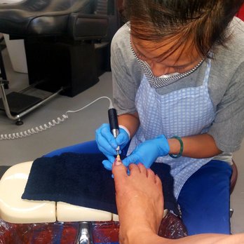 Addiction Hair Studio - Kim w/a dremel trying to get off layers of pandemic polish... - Hair Salons Near Me - Fremont, California Addiction Hair Studio - Kim w/a dremel trying to get off layers of pandemic polish... - Hair Salons Near Me - Fremont, California