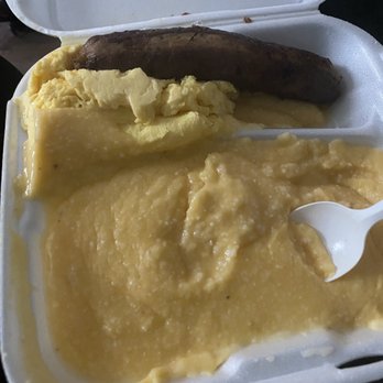 Gutbusters Breakfast - Flat Shoals - Chicken sausage eggs and cheese grits. - Breakfast & Brunch Near Me - Decatur, Georgia Gutbusters Breakfast - Flat Shoals - Chicken sausage eggs and cheese grits. - Breakfast & Brunch Near Me - Decatur, Georgia