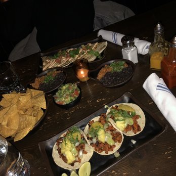 Poquitos - Tacos Al Pastor Tacos, Small Chips and Guacamole, Chicken Quesadilla. - Mexican Near Me - Seattle, Washington