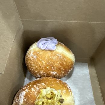 Gwenie's Pastries - Ube and Pistachio donut - Bakeries Near Me - Arlington, Virginia Gwenie's Pastries - Ube and Pistachio donut - Bakeries Near Me - Arlington, Virginia