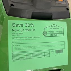 Outlets flyer with incorrect OG price
