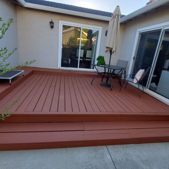 D3 Studio - Refreshed deck, got rid of the squeaking planks, filled in cracks and a new coat of paint. - Decks & Railing Near Me