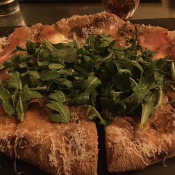 Serious Pie Downtown - Egg, prosciutto, cheese, and arugula pizza ($18) - Pizza Near Me - Seattle, Washington