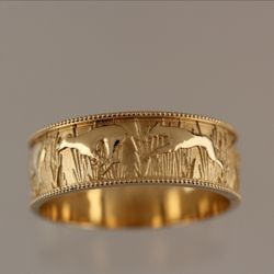 Hog hunt wedding band (dogs up)