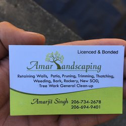 Amar Landscaping - Call Today for Free Quote!