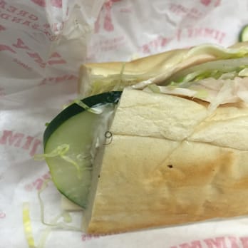 Jimmy John's - Pubic hair and a big long hair under the cucumber.. - Sandwiches Near Me - Niles, Illinois