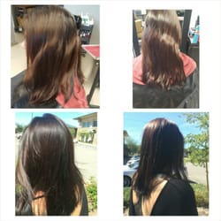 Cut and color bedore and after