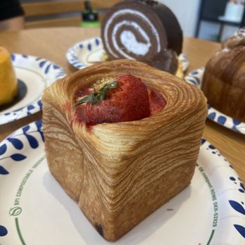 Chiffon Culture Bakery Cafe - Strawberry cheesecake cube croissant - Bakeries Near Me - Orlando, Florida Chiffon Culture Bakery Cafe - Strawberry cheesecake cube croissant - Bakeries Near Me - Orlando, Florida