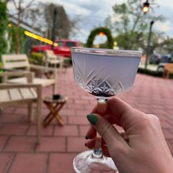Heights Hideaway - Nice patio area when the weather is nice, and pretty drinks!