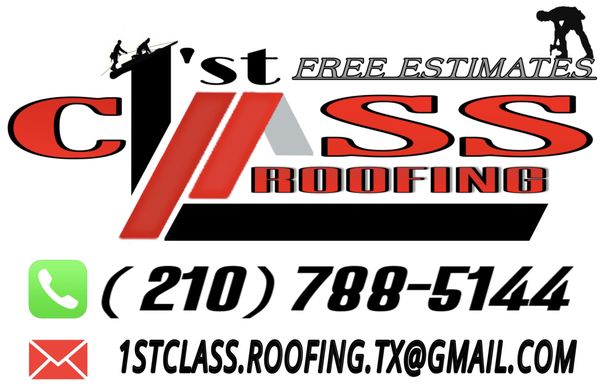 1st Class Roofing Logo