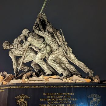 See DC Today - The Marines placing the flag at Marine memorial. - Historical Tours Near Me