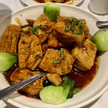 Cheng Du 23 - Fried Tofu and Black Mushrooms with Baby Bok Choy - Seafood Near Me - Wayne, New Jersey