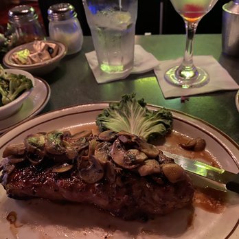 Mario's Restaurant - 12 oz New York strip prepared perfectly medium rare by the amazing chef at marios!!! - Italian Near Me - Ormond Beach, Florida