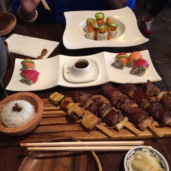 Sushi Prince - Kushi yaki - salmon & beef, white rice, volcanic rolls (mild) & prince rolls. - Japanese Near Me - Fairfax, Virginia Sushi Prince - Kushi yaki - salmon & beef, white rice, volcanic rolls (mild) & prince rolls. - Japanese Near Me - Fairfax, Virginia
