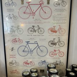 The Green Bird Cafe - Decoration inside - love bikes!
