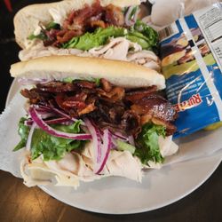 Tommy Guns Pizzeria - Turkey sub with bacone