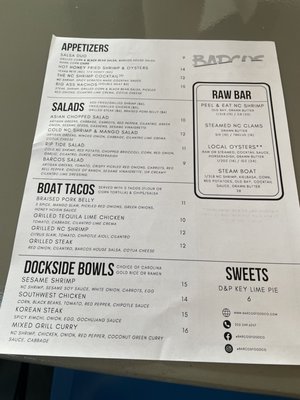 Menu photo 7 Barcos Food Company Oriental, NC Menu photo 7 Barcos Food Company Oriental, NC