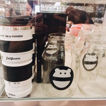 Mini Monster Cafe - Super cute camera lens cup - Bubble Tea Near Me - Anaheim, California