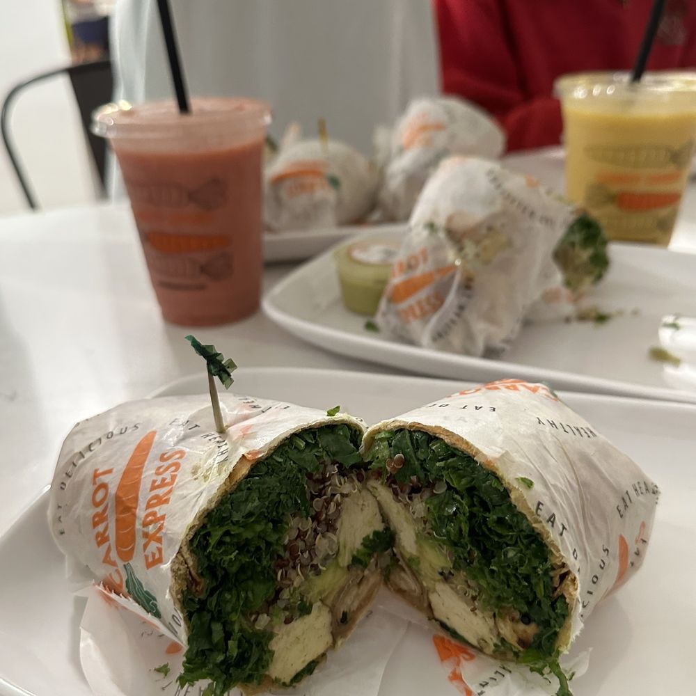 Carrot Express - Liv wrap - Salad Near Me - South Miami, Florida