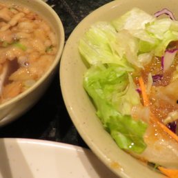 Tasty soup & awesome salad. Tasty soup & awesome salad.