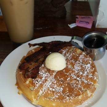 Matt's Big Breakfast - Waffle, bacon and iced coffee - Breakfast & Brunch Near Me - Phoenix, Arizona