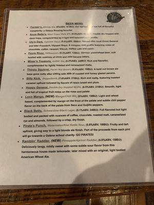 Menu photo 6 Galena Brewing Company Galena, IL Menu photo 6 Galena Brewing Company Galena, IL
