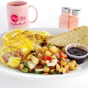 High Noon Brunchery - Meat lovers omelette, seasoned potatoes, toast - Breakfast & Brunch Near Me - Douglasville, Georgia High Noon Brunchery - Meat lovers omelette, seasoned potatoes, toast - Breakfast & Brunch Near Me - Douglasville, Georgia