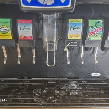 Jersey Mike's Subs - soda station looks like it hasn't been cleaned in a while - Fast Food Near Me - Leesburg, Virginia Jersey Mike's Subs - soda station looks like it hasn't been cleaned in a while - Fast Food Near Me - Leesburg, Virginia