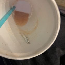 Trash in my smoothie!
