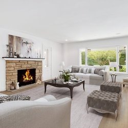 The Green Elephant Designs - Transitional style living room