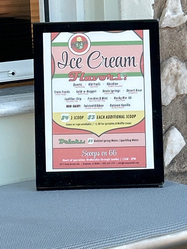 SCOOPS ON 66 207 E Andy Devine Ave, Kingman, Arizona Ice Cream