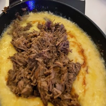 Chabella Miami - Close up queso fundido w shredded beef - Mexican Near Me - Doral, Florida Chabella Miami - Close up queso fundido w shredded beef - Mexican Near Me - Doral, Florida