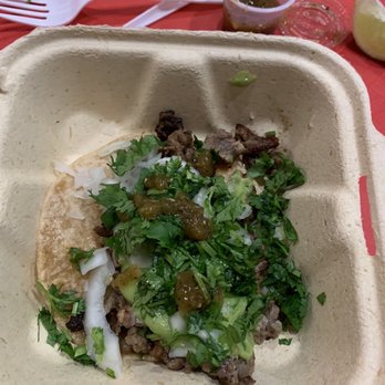 Burritos Luna - Tijuana Taco! Green Salsa was very flavorful. - Mexican Near Me - Fallbrook, California