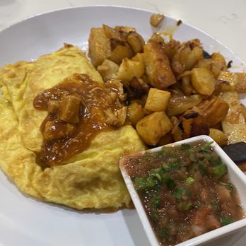 Off Street Cafe - Chicken enchilada omelette - American Near Me - Cerritos, California Off Street Cafe - Chicken enchilada omelette - American Near Me - Cerritos, California