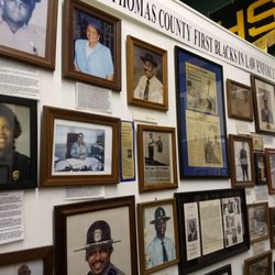 Jack Hadley Black History Museums - The law enforcement wall.