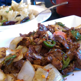 Ginger Cafe - Sautéed lamb with cumin - Asian Fusion Near Me - Gilroy, California