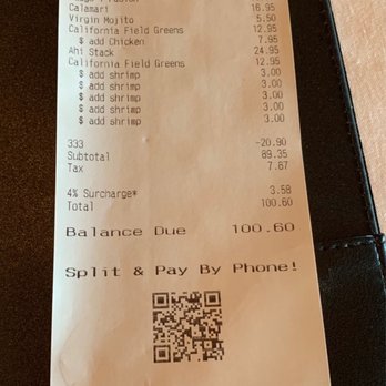 333 Pacific - Tacky bill - Steakhouses Near Me - Oceanside, California