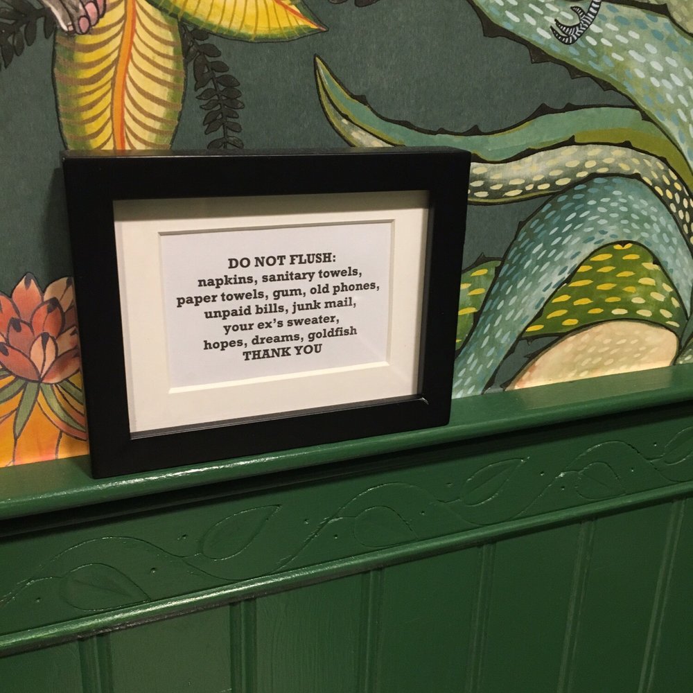 Inizio - Bathroom (lol!) - Italian Near Me - Buffalo, New York Inizio - Bathroom (lol!) - Italian Near Me - Buffalo, New York