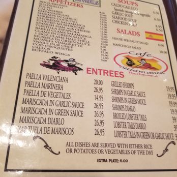 Cafe Salamanca - Menu page 1 - Spanish Near Me - Jackson Heights, New York Cafe Salamanca - Menu page 1 - Spanish Near Me - Jackson Heights, New York