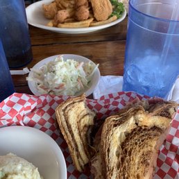 a plate of food and a glass of water