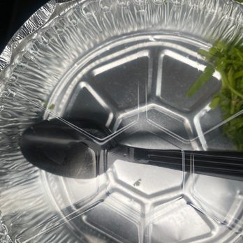 Roohi's Biryani Adda - fork and a salad in a plastic container - Indian Near Me - Franklin Park, New Jersey Roohi's Biryani Adda - fork and a salad in a plastic container - Indian Near Me - Franklin Park, New Jersey