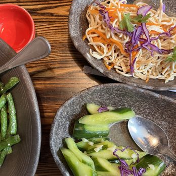 Dumpling Hours - Bean curd salad and  Cucumber Salad with Crushed Garlic - Dim Sum Near Me - Oakland, California
