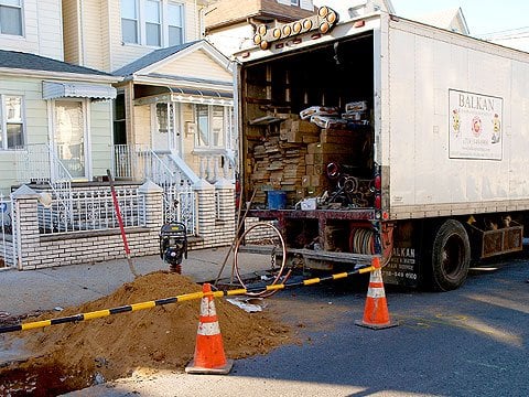 Slide of Balkan Sewer & Water Main
