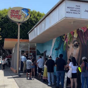 Jus' Poke - Long line - Hawaiian Near Me - Redondo Beach, California