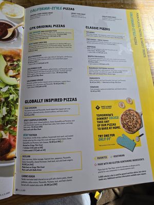 Menu photo 8 California Pizza Kitchen Schaumburg, IL